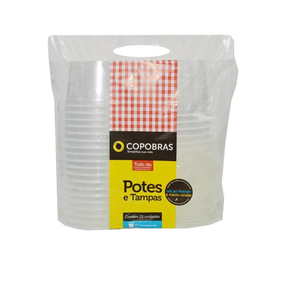 Pote Red C Tampa 500ml C 25 Copobras